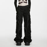Hemlock Buckle Denim Wide Leg Baggy Trousers