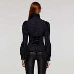 Gothic Renegade Button-Up Top - PunkRave