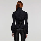 Gothic Renegade Button-Up Top - PunkRave