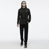 Scopolia Gothic Jacquard Lace-Up Shirt Men's