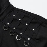 Kyrie Gothic Cotton Eyelet O-Ring Shirt Men's