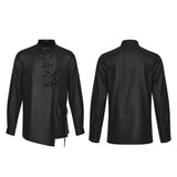 Bone Dirge Men's Gothic Shirt in Black
