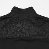 Rossetti Men's Gothic Lace-Up Zipped Top in Black