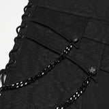 Lilith Men's Gothic Skirt with Chain in Black
