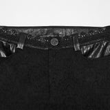 Obsidian Faux Leather Detail Skinny Trousers