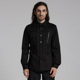 Clementine Gothic Black Cotton Everyday Shirt Men's