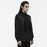 Scopolia Gothic Jacquard Lace-Up Shirt Men's