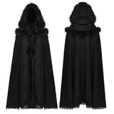 Requiem Faux Fur Trimmed Cloak