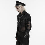 Morpheus Men's Gothic Woven Jacket in Black