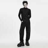 Sloe Men's Punk Longsleeve T-shirt in Black