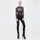 Ligeia Gothic Faux Leather Corset