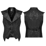Tantalus Victorian Gothic Brocade Satin Waistcoat Men's