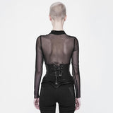 Ligeia Gothic Faux Leather Corset