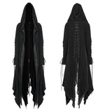 Highgate Women's Gothic Decadent Layered Long Coat in Black