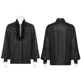 Alchemite Gothic Brocade Lace Shirt Men's