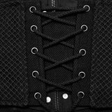 Prospero Men's Punk Lace-Up Corset Belt in Black