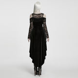 Belle Dame Women's Gothic Velvet Dress in Black