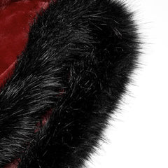Siberia Fur Cloak (Red) - PunkRave