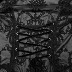 Sapphire Synth Mesh Blouse - PunkRave