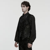Gnosis Victorian Gothic Velvet Jacquard Waistcoat Men's