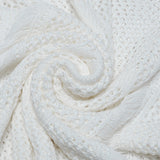 Ainmire White Gothic Knit Mesh Skull Dress