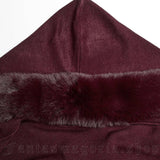 Usha Gothic Faux Fur Cloak