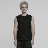 Ashen Gothic Mesh Knit Top Men's