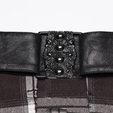 Widow Peak Men's Gothic Overskirt in Plaid