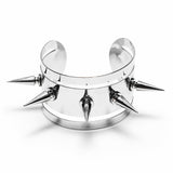 Snakeroot Women's Punk Studded Arm Cuff in Silver
