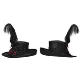 Epitaph Victorian Gothic Feather Rose Top Hat
