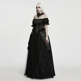 Lethe Women's Gothic Ballgown Dress In Black