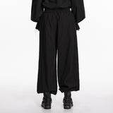 Laudanum Men's Gothic Trousers with Button-Front Waistband in Black