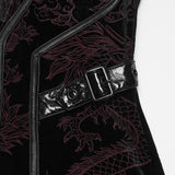 Crimson Elegy Gothic Dress in Black & Red