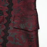 Aconite Men's Gothic Waistcoat with Chain Detail in Black