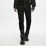 Garnet Men's Gothic Dandy Trousers in Black