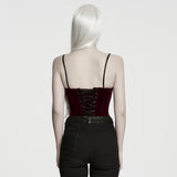 Melmoth Women's Gothic Corset in Red & Black