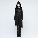 Malison Gothic Knit Lace-Up Hooded Coat