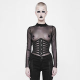 Ligeia Gothic Faux Leather Corset