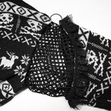 Argentea Gothic Knit Skull Sweater