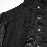 Bestial Gothic Black Lace Shirt Men's