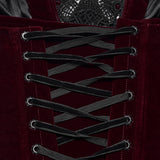 Melmoth Women's Gothic Corset in Red & Black