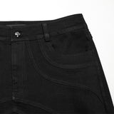 Charon Men's Punk Structure Slim Pants in Black