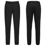 Guignol Men's Dark Embossed Trimmed Trousers in Black