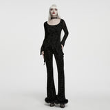 Antimony Women's Gothic Long Sleeve Top in Black