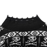 Argentea Gothic Knit Skull Sweater