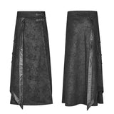 Erzulie Men's Gothic Skirt in Black