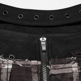 Harrow Plaid Pleated Mini Skirt