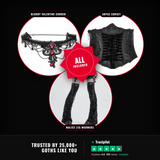 Coven Fledgling Kit — all included: Bloody Valentine necklace, Abyss corset, Malice leg warmers — trusted by 25,000+ goths