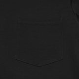 Udolpho Men's Gothic T-shirt with Studded Shoulder in Black