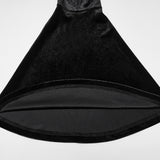 Ligeia Women's Gothic Velvet Bolero Jacket in Black